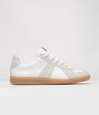 Novesta All Leather German Army Trainer Shoes - White / Transparent thumbnail