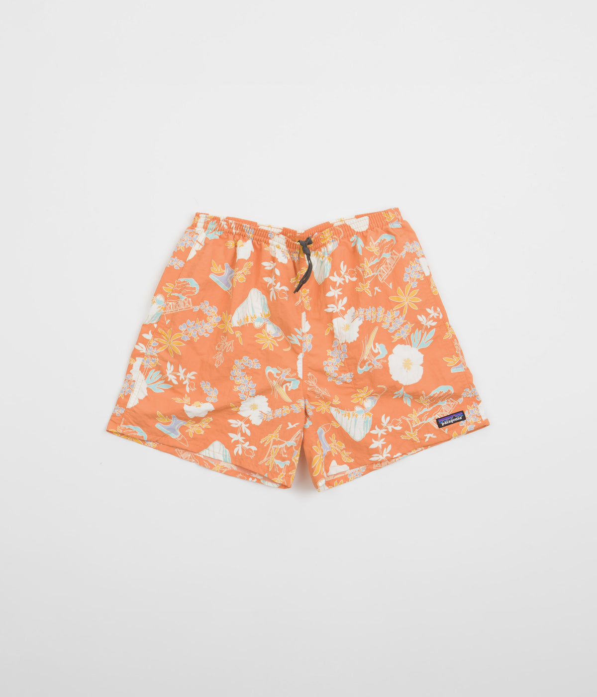 Patagonia Baggies 5 Shorts Climb Hike Surf Tigerlily Orange Always in Colour