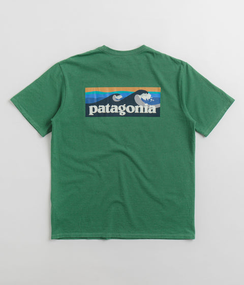 Patagonia Boardshort Logo Pocket Responsibili-Tee T-Shirt - Gather Green