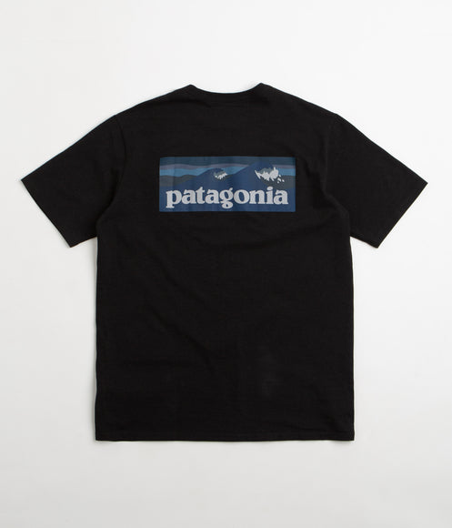 Patagonia Boardshort Logo Pocket Responsibili-Tee T-Shirt - Ink Black