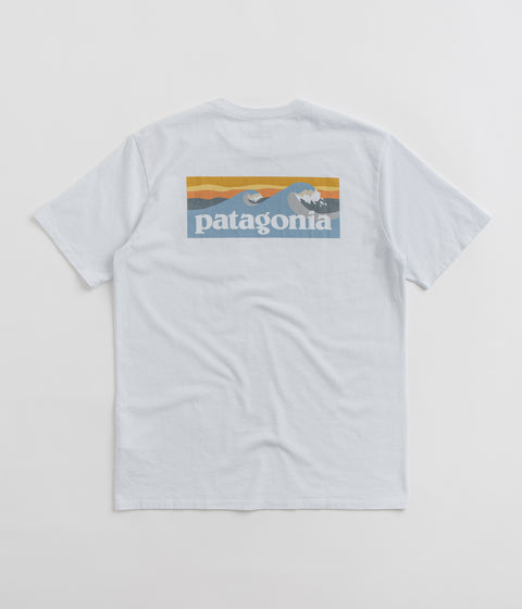 Patagonia Boardshort Logo Pocket Responsibili-Tee T-Shirt - White