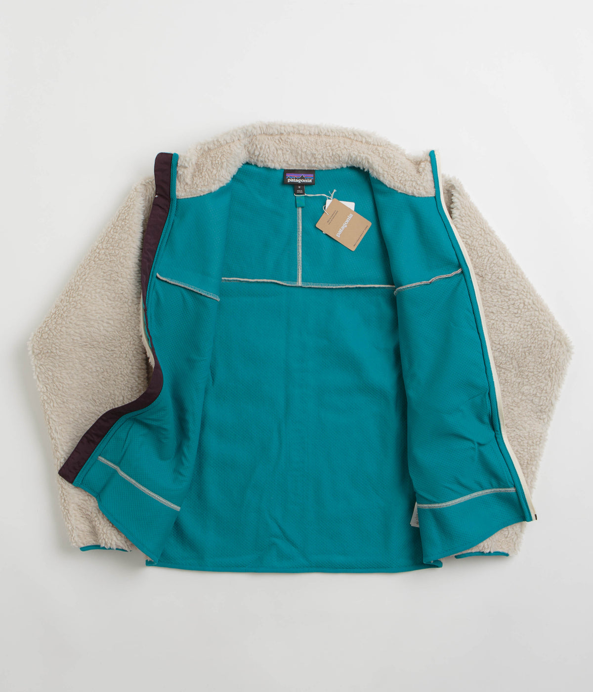 Patagonia Classic Retro X Jacket Natural Obsidian Plum Always in Colour