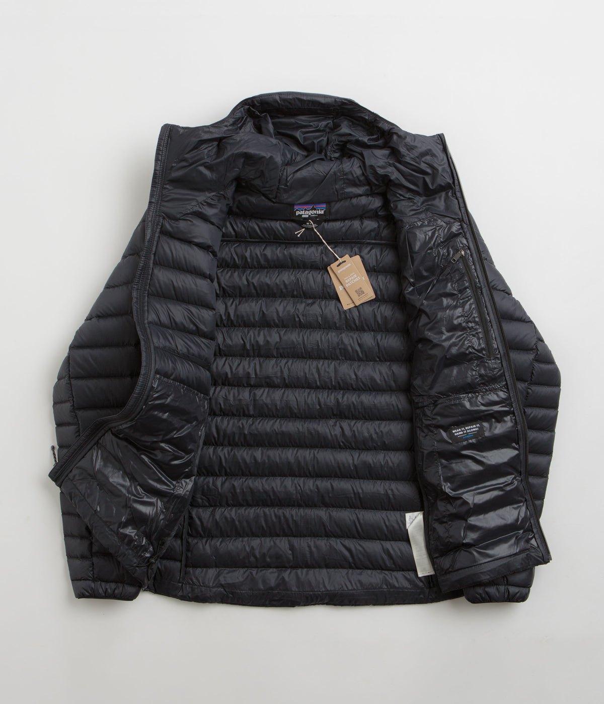 Patagonia men's down sweater hoody black clearance