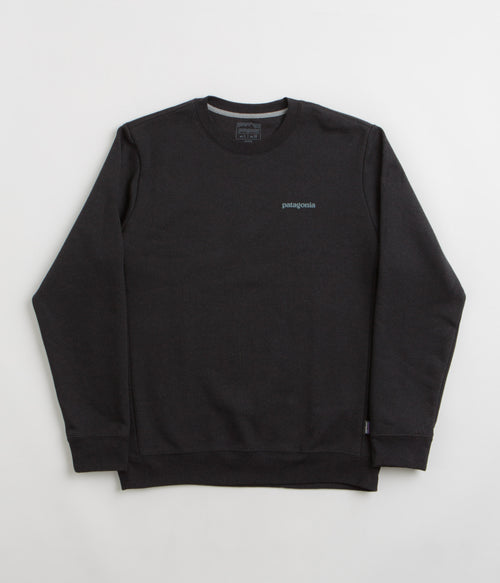 Patagonia Fitz Roy Icon Uprisal Crewneck Sweatshirt - Ink Black