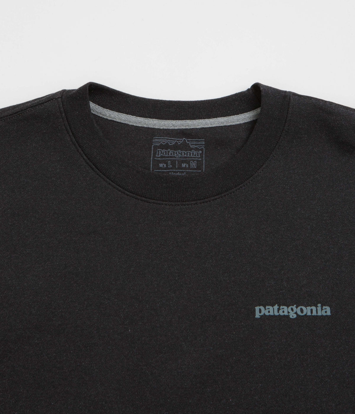 Patagonia Fitz Roy Icon Uprisal Crewneck Sweatshirt Ink Black Always in Colour