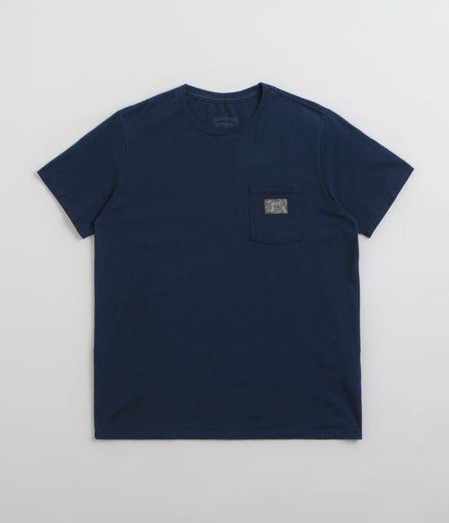 Patagonia Flying Fish Tides Organic Pocket T-Shirt - New Navy