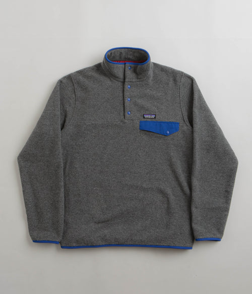 T Pullover Fleece - Patagonia Synchilla Snap - Black / Forge Grey   clothing box office-accessories eyewear caps 40-5 - AspennigeriaShops