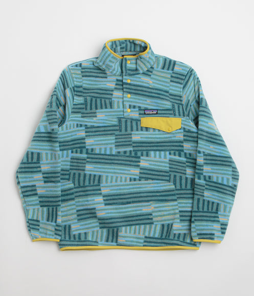 Patagonia Lightweight Synchilla Snap-T Fleece - Quilty Fitz: Wetland Blue