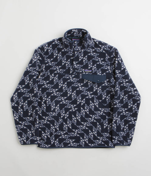 Patagonia Lightweight Synchilla Snap-T Fleece - Synched Flight: New Navy