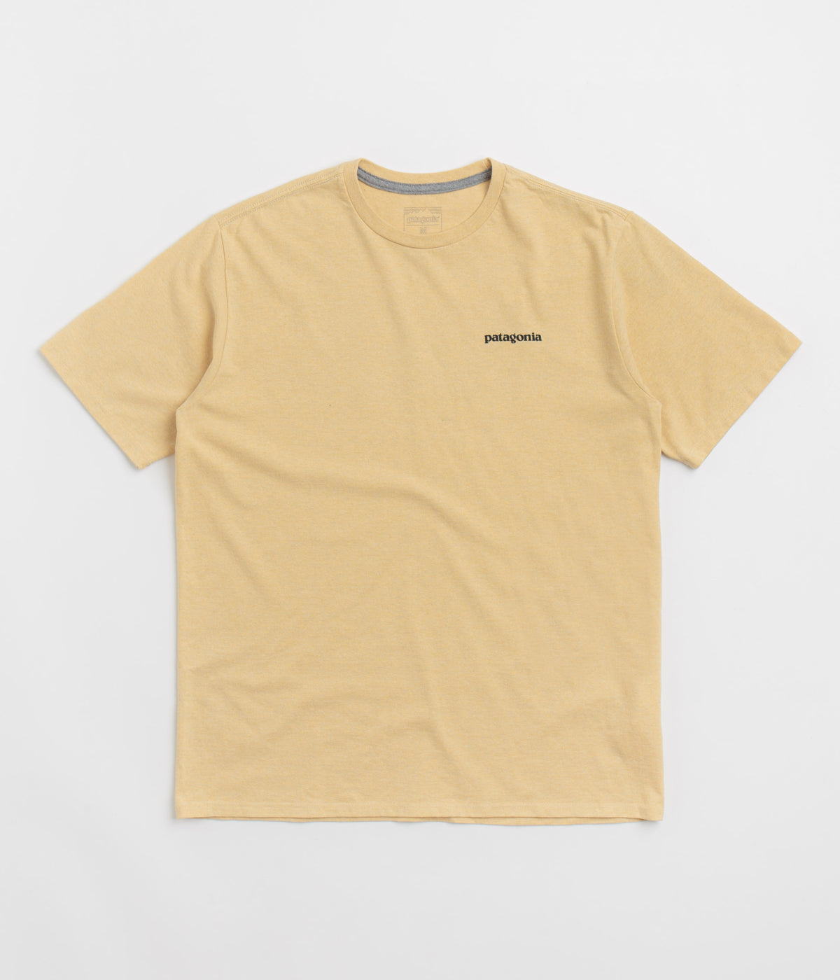 Patagonia P 6 Logo Responsibili Tee T Shirt Beeswax Tan Always in Colour