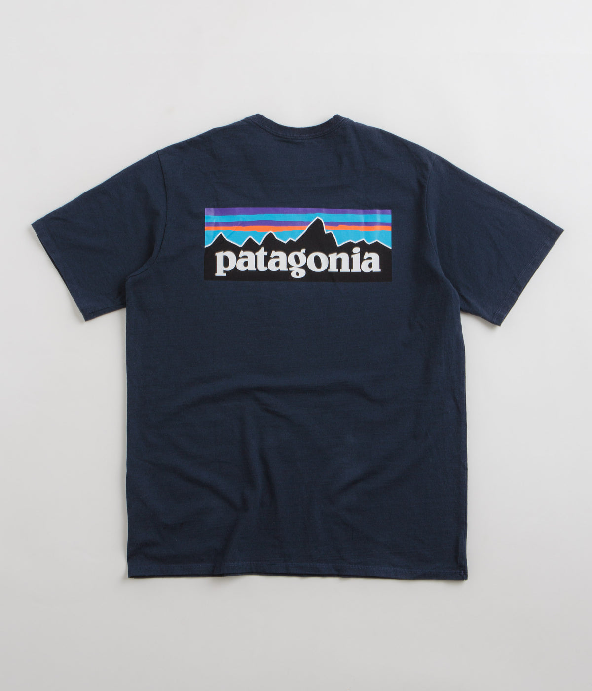 Patagonia P 6 Logo Responsibili Tee T Shirt Classic Navy