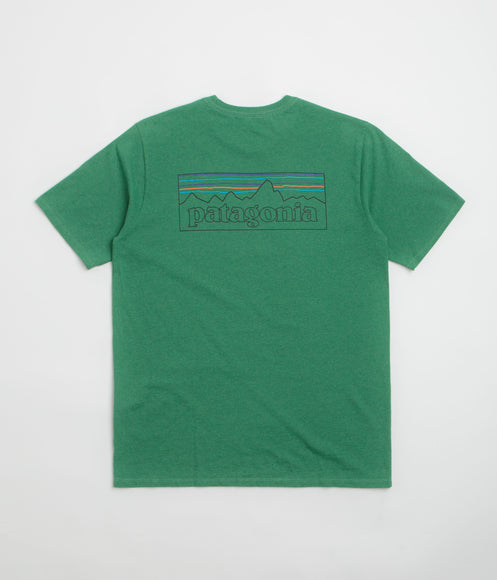 Patagonia P-6 Logo Responsibili-Tee T-Shirt - P-6 Outline: Heartleaf Green