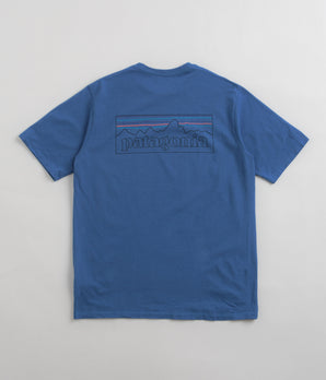 Patagonia P-6 Logo Responsibili-Tee T-Shirt - P-6 Outline: Vessel Blue
