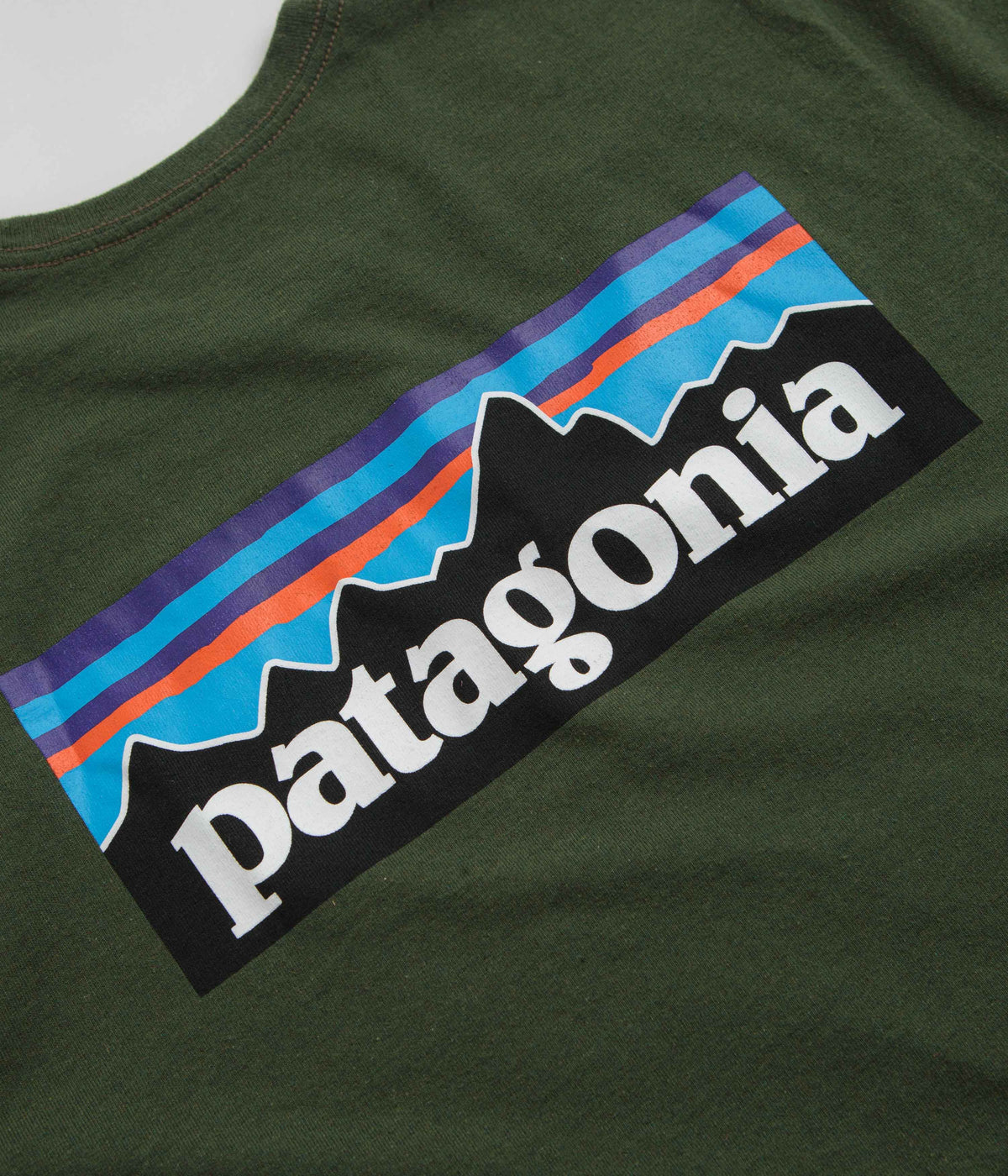 Patagonia P 6 Logo Responsibili Tee T Shirt Torrey Pine Green Always in Colour