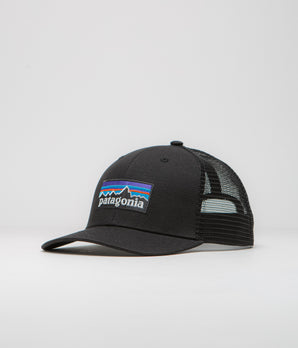 Patagonia P-6 Logo Trucker Cap - Black