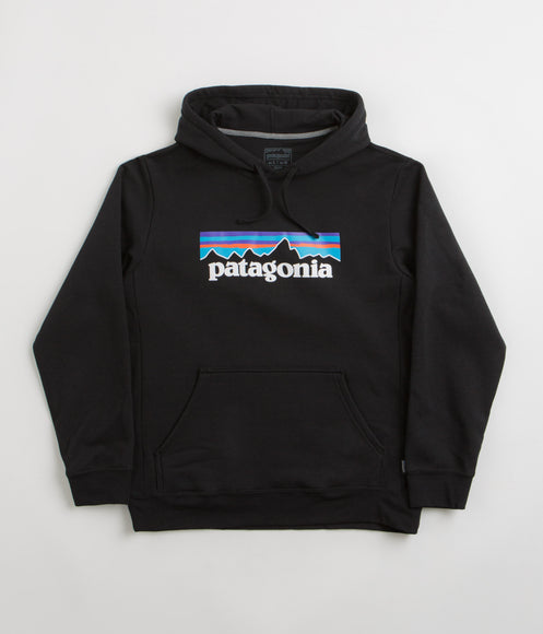 Patagonia P-6 Logo Uprisal Hoodie - Black