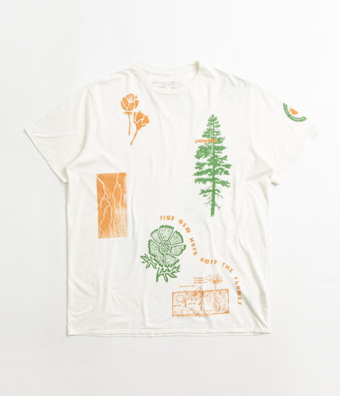 Patagonia Pyrophytes Organic T-Shirt - Birch White