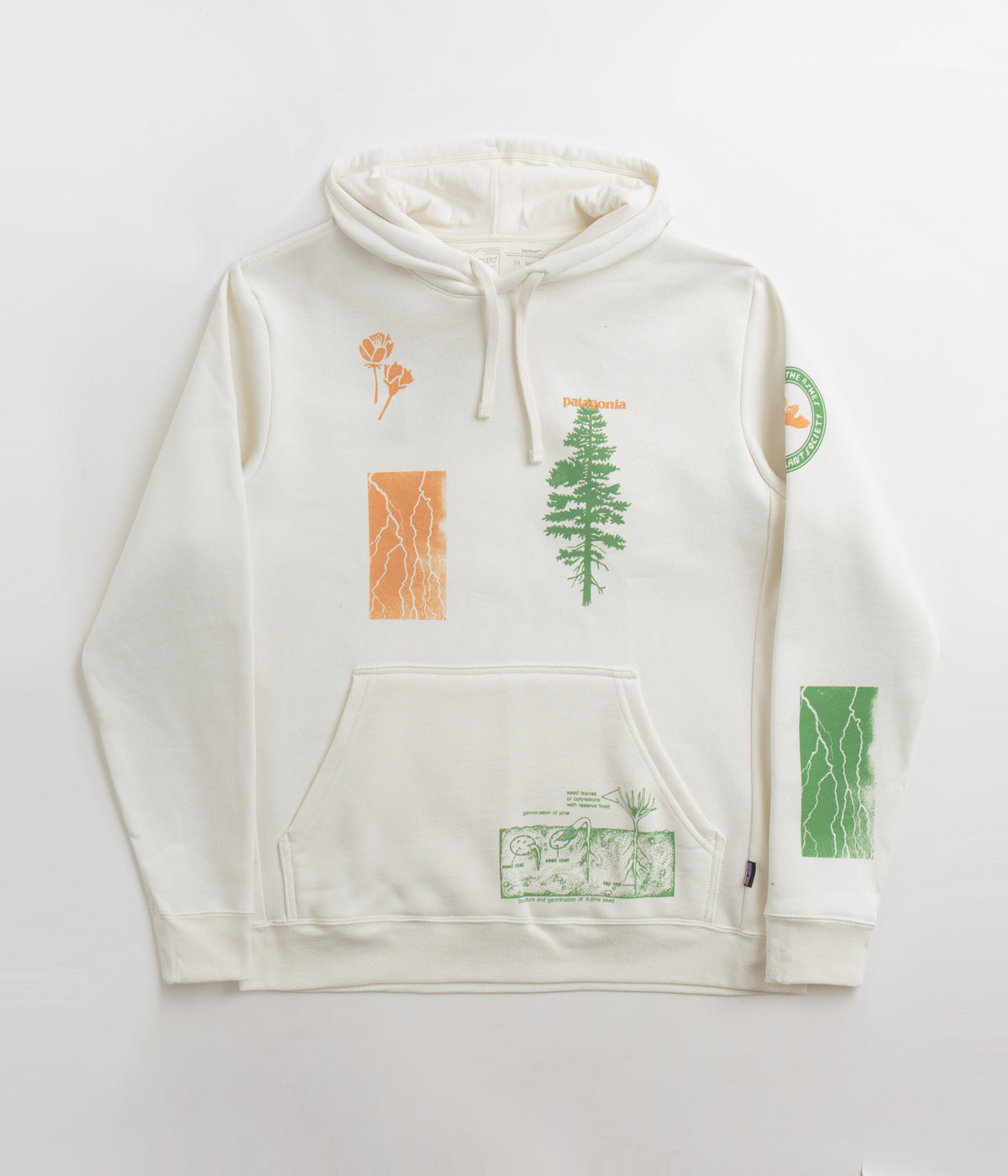 Patagonia white shop hoodie