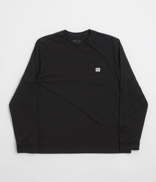 Patagonia Shop Sticker Pocket Responsibili-Tee Long Sleeve T-Shirt - Black