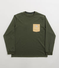 Patagonia Shop Sticker Pocket Responsibili-Tee Long Sleeve T-Shirt - Torrey Pine Green thumbnail