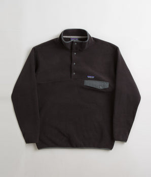 Patagonia Synchilla Snap-T Pullover Fleece - Black / Forge Grey