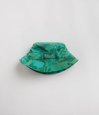 Patagonia Wavefarer Bucket Hat - Water People Banner: Cliffs and Waves Conifer Green thumbnail