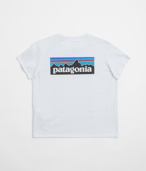 Patagonia Womens P-6 Logo Responsibili-Tee T-Shirt - White