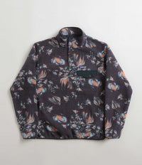 Patagonia Womens Synchilla Snap-T Pullover Fleece - Swirl Floral: Pitch Blue thumbnail