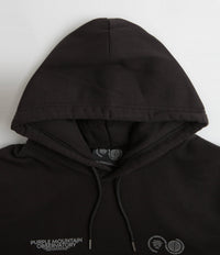 Purple Mountain Observatory Core Logo Hoodie - Black thumbnail