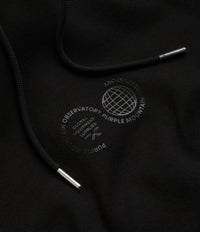 Purple Mountain Observatory Garment Dye Hoodie - Black thumbnail