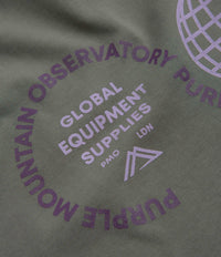 Purple Mountain Observatory Globe T-Shirt - Grey thumbnail