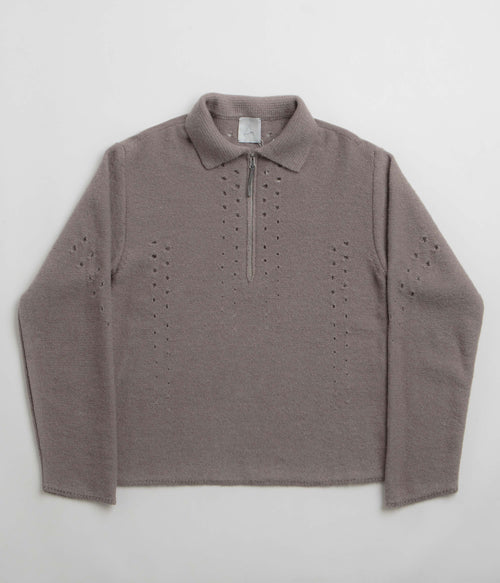 ROA Mohair Polo Shirt - Taupe