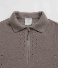 ROA Mohair Polo Shirt - Taupe thumbnail