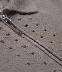 ROA Mohair Polo Shirt - Taupe thumbnail