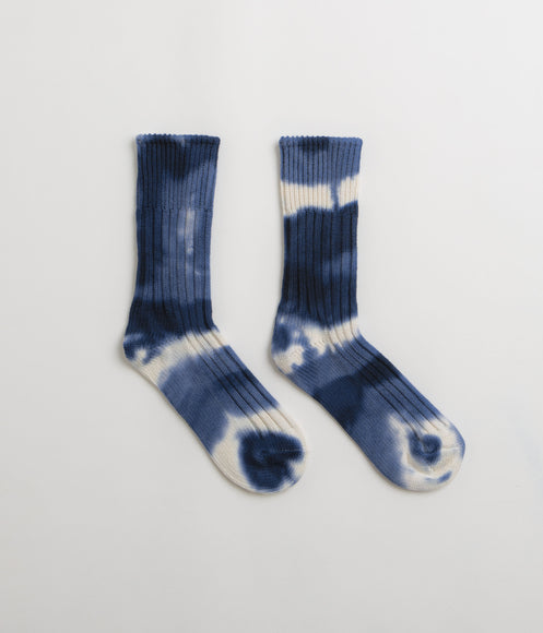 RoToTo Chunky Ribbed Socks - Navy / Blue