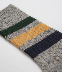 RoToTo Park Stripe Socks - Dark Grey thumbnail