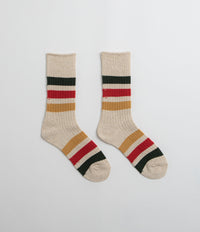 RoToTo Park Stripe Socks - Ivory thumbnail