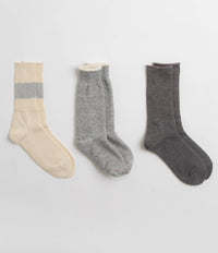 RoToTo Special Trio Socks (3 Pack) - Grey thumbnail