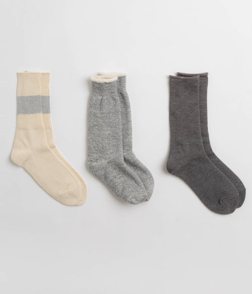 RoToTo Special Trio Socks (3 Pack) - Grey
