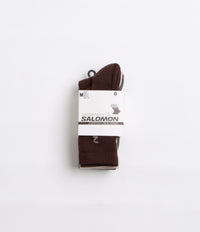 Salomon Everyday Crew Socks (3 Pack) - Silver Cloud / Sedona Sage / French Roast thumbnail