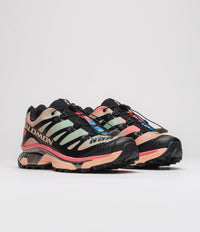 Salomon XT-4 OG Aurora Borealis Shoes - Black / Prairie Sunset / Sugar Coral thumbnail