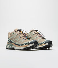 Salomon XT-6 Shoes - Oxford Tan / Carbon / Clearly Aqua thumbnail