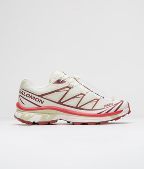 Salomon XT-6 Shoes - Vanilla Ice / Green Haze / Fired Brick