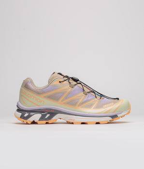 Salomon XT-6 Skyline Shoes - White Pepper / Peach Quartz / Orchid Petal