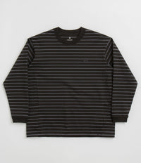 Snow Peak Border Long Sleeve T-Shirt - Black / Grey thumbnail