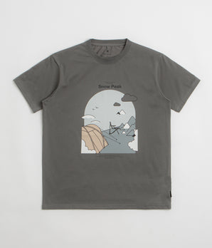 Snow Peak Camping Graphic T-Shirt - Grey