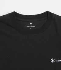 Snow Peak Chest Logo T-Shirt - Black thumbnail