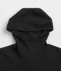 Snow Peak Dry Waffle Hoodie - Black thumbnail