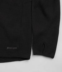 Snow Peak Dry Waffle Hoodie - Black thumbnail