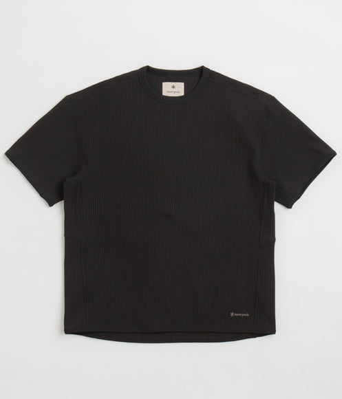 Snow Peak Dry Waffle T-Shirt - Black